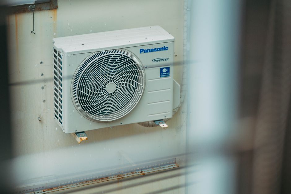 Outdoor AC compressor unit maintenance